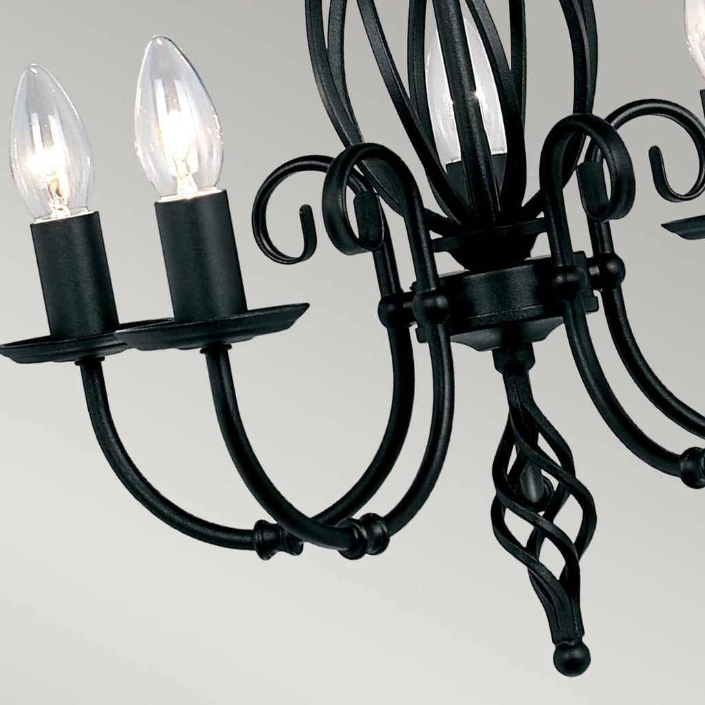 Pendelleuchte Artisan (schwarz) 5x - Elstead Lighting
