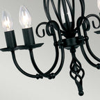 Pendelleuchte Artisan (schwarz) 5x - Elstead Lighting
