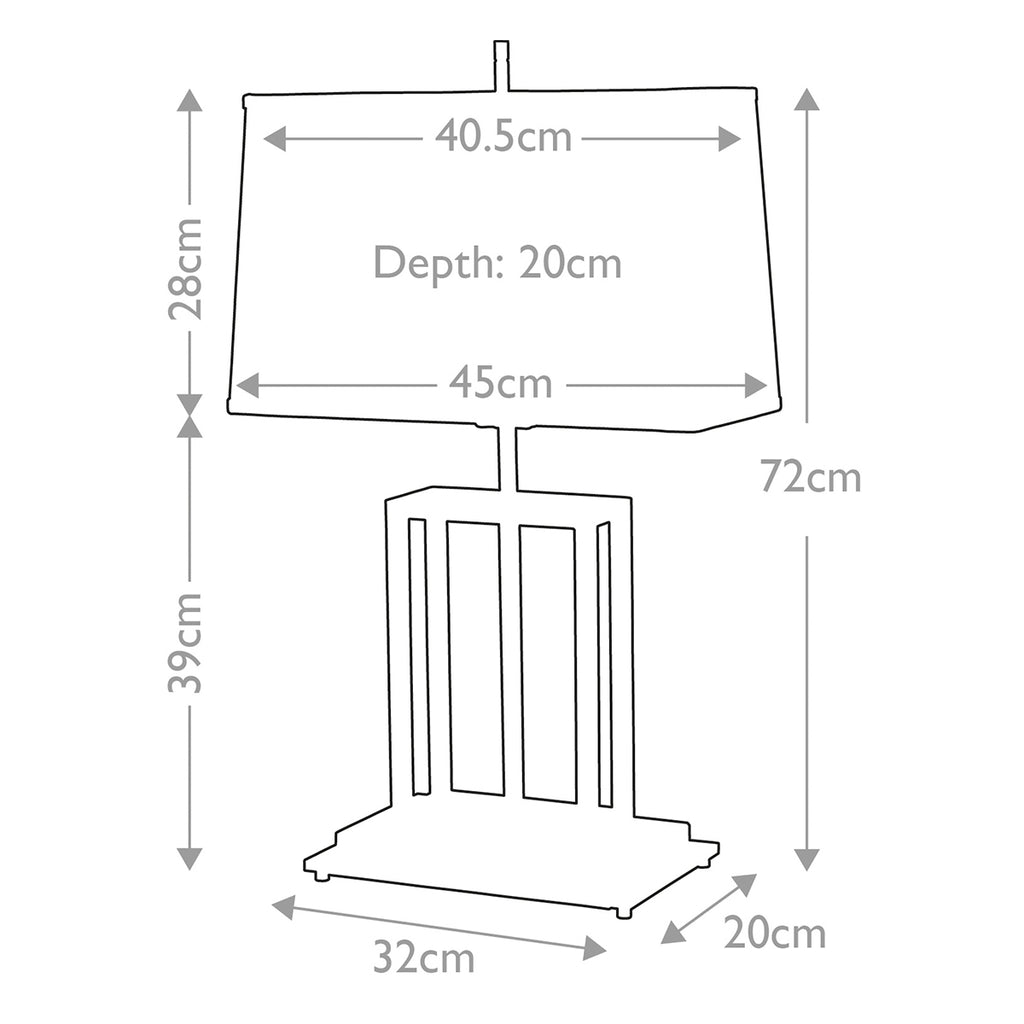 Tischleuchte Atlas (schwarz) 1x - Elstead Lighting