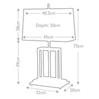 Tischleuchte Atlas (schwarz) 1x - Elstead Lighting