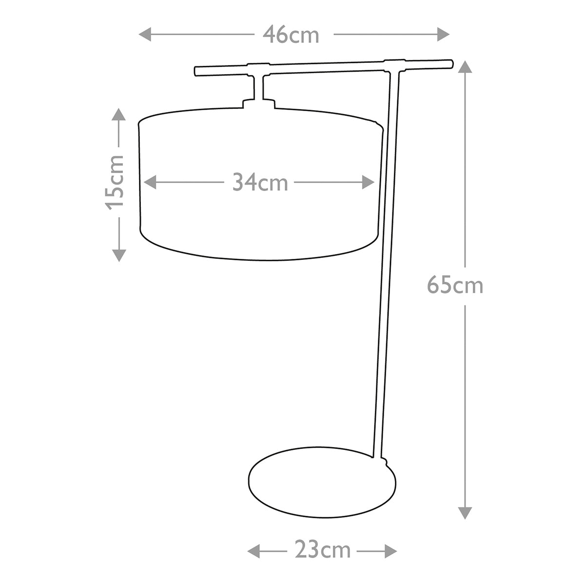 Tischleuchte Balance (Nickel) 1x - Elstead Lighting