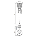 Bad-Wandleuchte Agatha (verchromt) 1x - Elstead Lighting