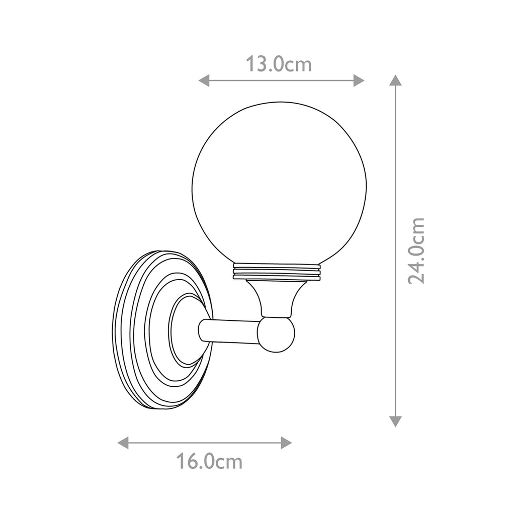 Bad-Wandleuchte Austen (verchromt) 1x - Elstead Lighting
