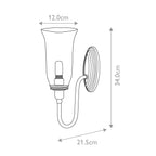 Bad-Wandleuchte Blake (messingfarben) 1x - Elstead Lighting