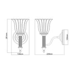 Bad-Wandleuchte Carroll (Nickel) 1x - Elstead Lighting