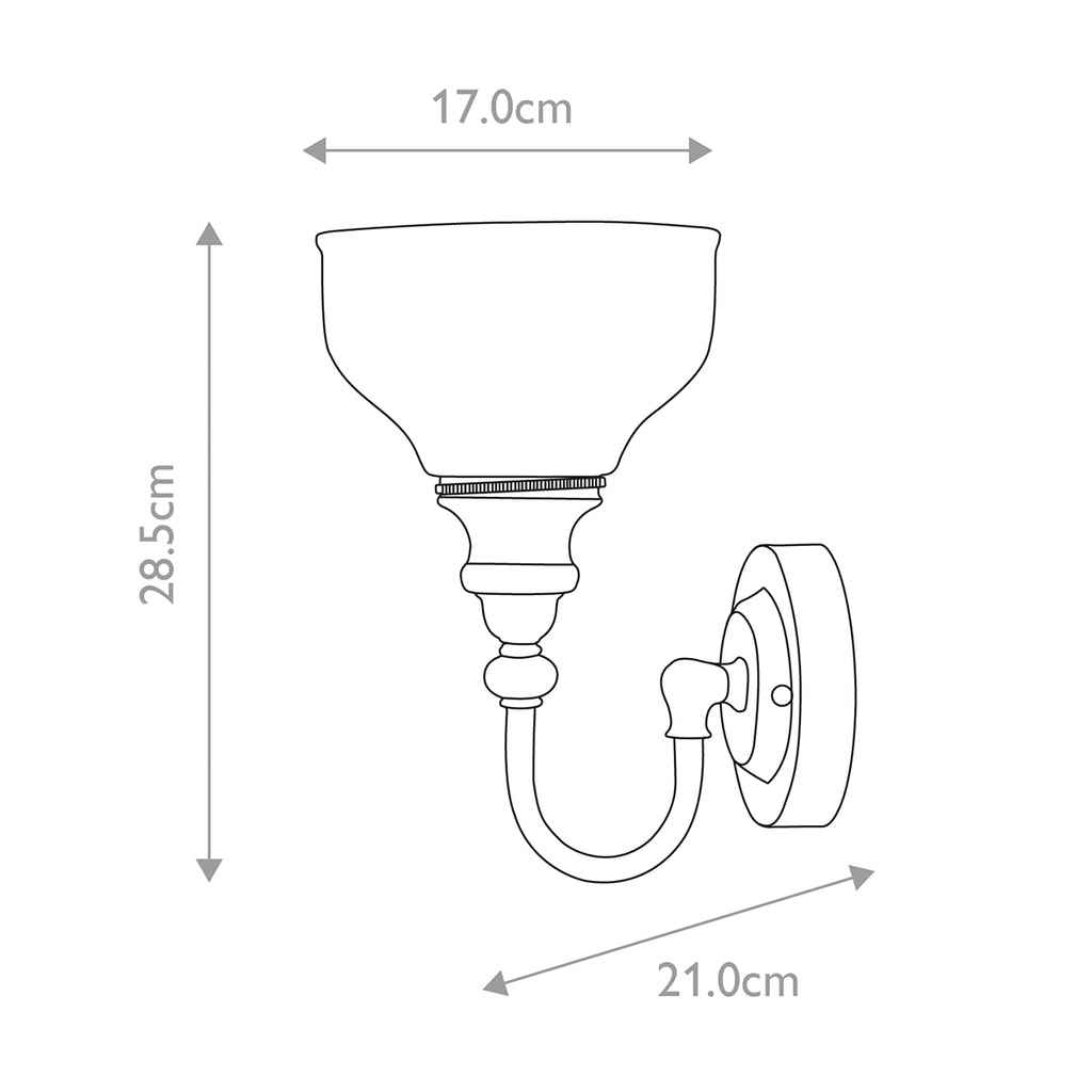 Bad-Wandleuchte Cheadle (verchromt) 1x - Elstead Lighting