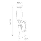 Bad-Wandleuchte Dryden (verchromt) 1x - Elstead Lighting