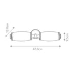 Bad-Wandleuchte Eliot (messingfarben) 2x - Elstead Lighting
