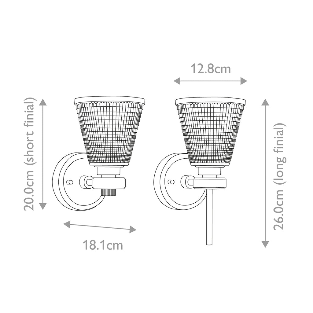 Bad-Wandleuchte Gunnislake (messingfarben) 1x - Elstead Lighting