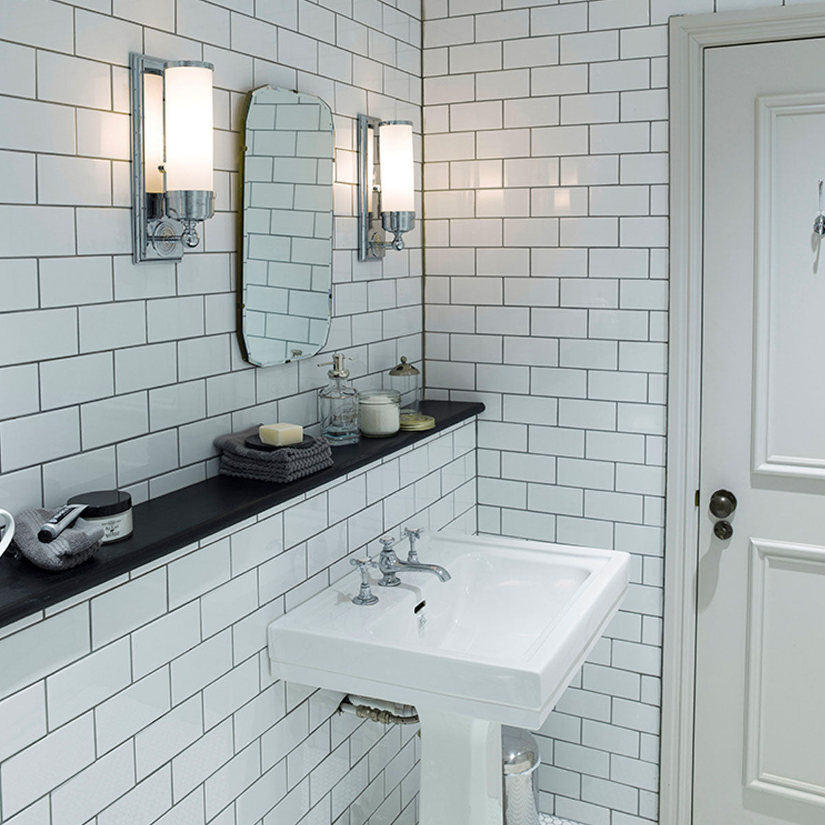 Bad-Wandleuchte Worcester (verchromt) 1x - Elstead Lighting