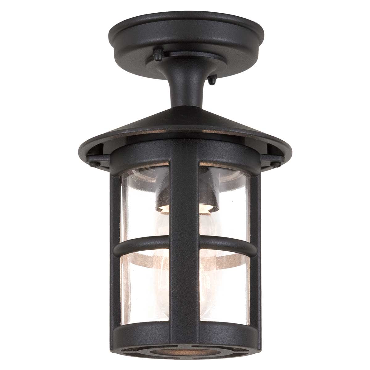 Außen-Deckenleuchte Hereford (schwarz) 1x - Elstead Lighting