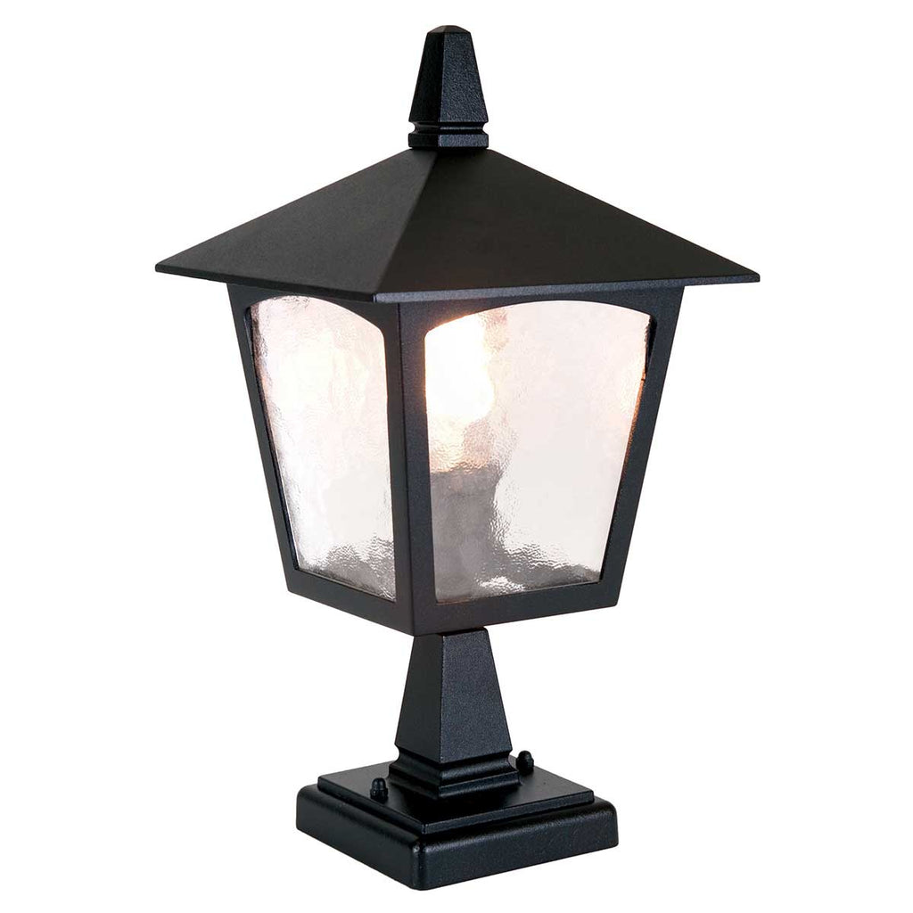 Außen-Sockelleuchte York (schwarz) 1x - Elstead Lighting