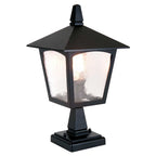 Außen-Sockelleuchte York (schwarz) 1x - Elstead Lighting