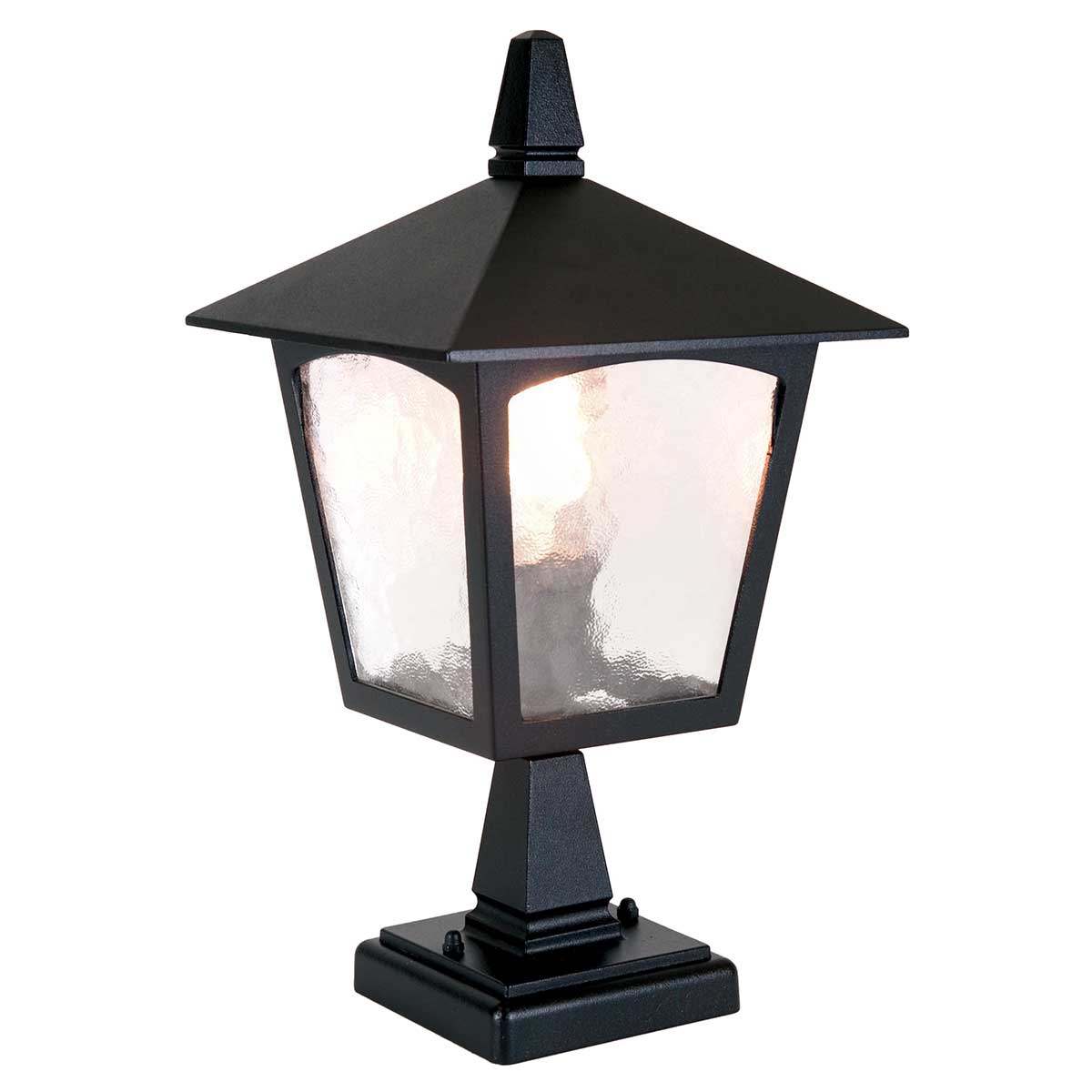 Außen-Sockelleuchte York (schwarz) 1x - Elstead Lighting