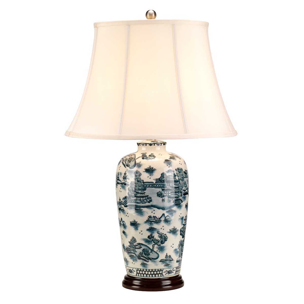 Tischleuchte Blue Traditional (weiß) 1x - Elstead Lighting
