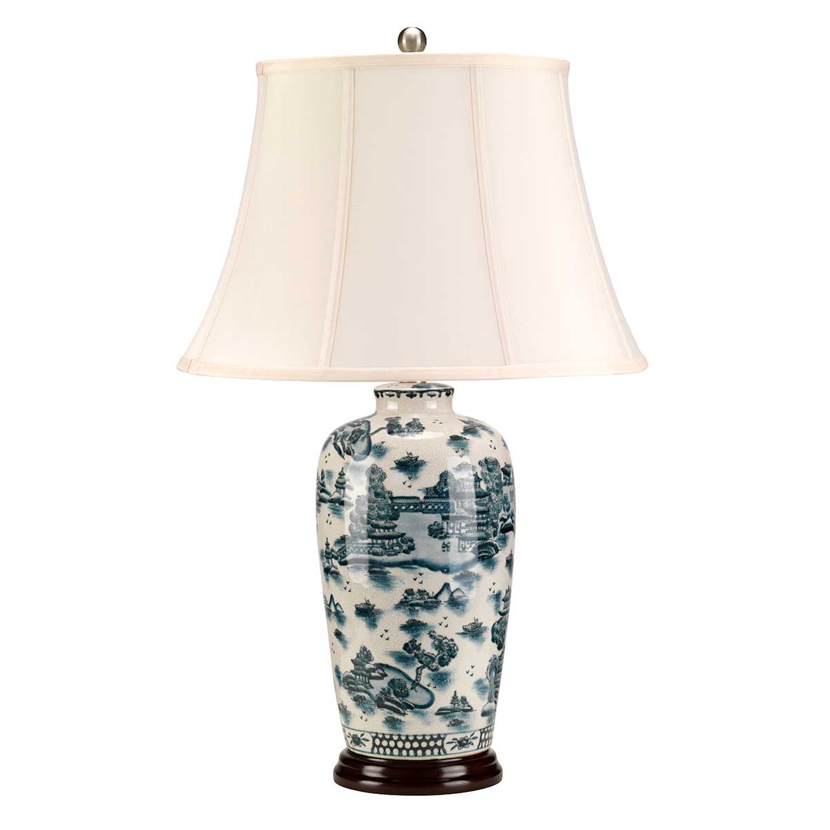 Tischleuchte Blue Traditional (weiß) 1x - Elstead Lighting