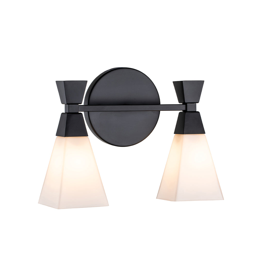 Bad-Wandleuchte Bowtie (schwarz) 2x - Elstead Lighting