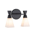 Bad-Wandleuchte Bowtie (schwarz) 2x - Elstead Lighting