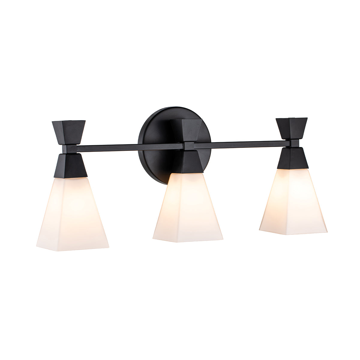 Bad-Wandleuchte Bowtie (schwarz) 3x - Elstead Lighting