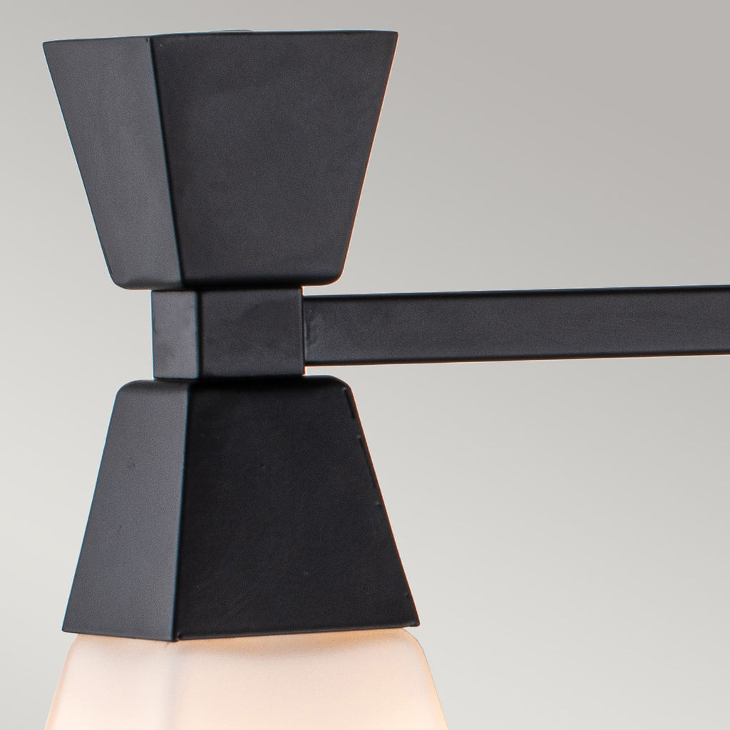Bad-Wandleuchte Bowtie (schwarz) 3x - Elstead Lighting