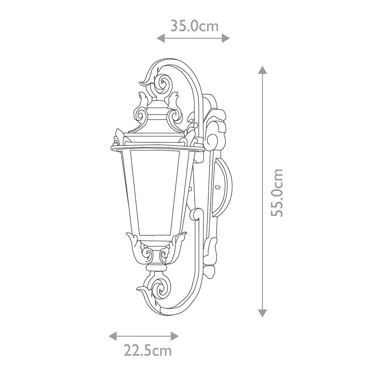 Außen-Wandleuchte Baltimore (bronzefarben) 1x - Elstead Lighting