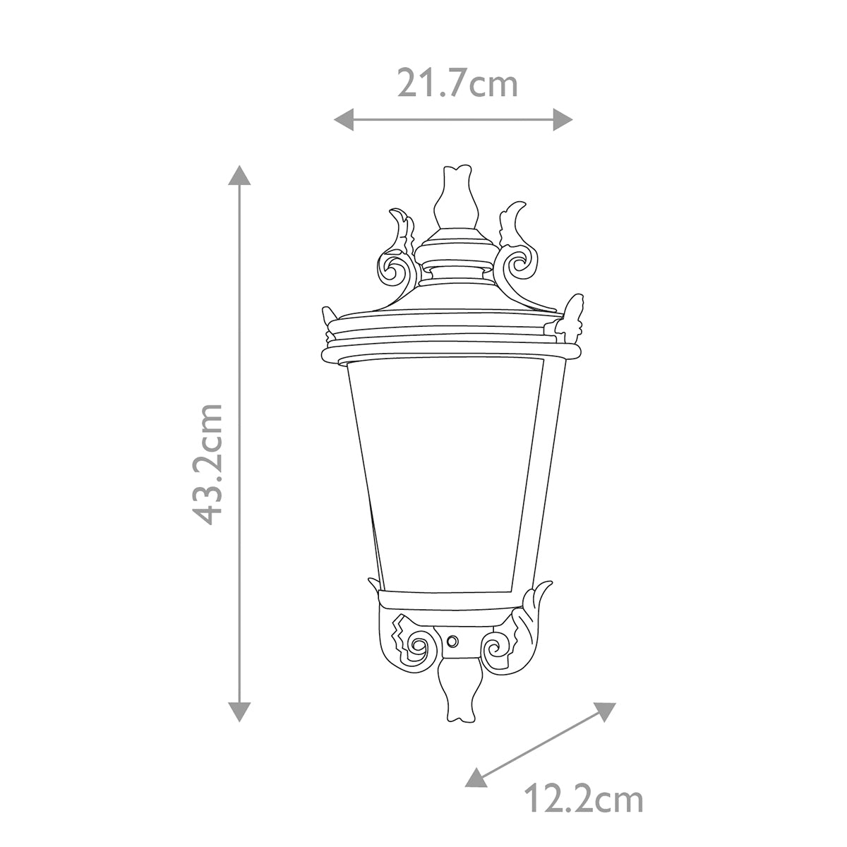 Außen-Wandleuchte Baltimore (bronzefarben) 1x - Elstead Lighting