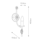 Wandleuchte Belfry (schwarz) 1x - Elstead Lighting