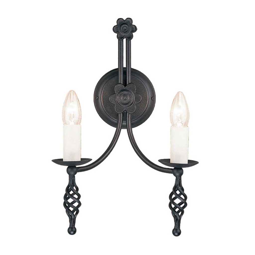 Wandleuchte Belfry (schwarz) 2x - Elstead Lighting
