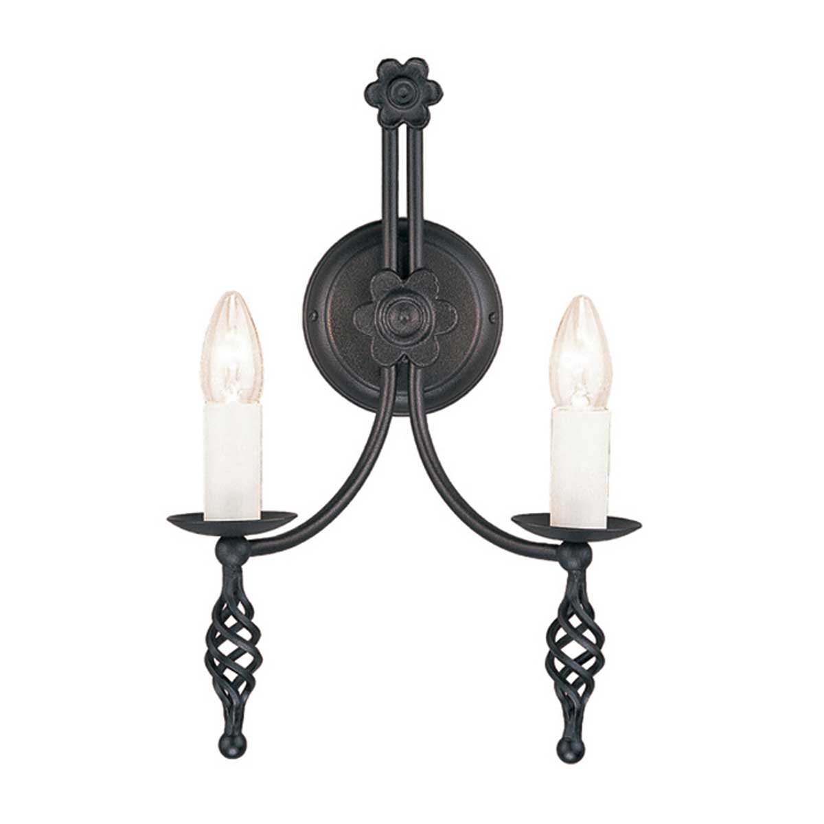 Wandleuchte Belfry (schwarz) 2x - Elstead Lighting