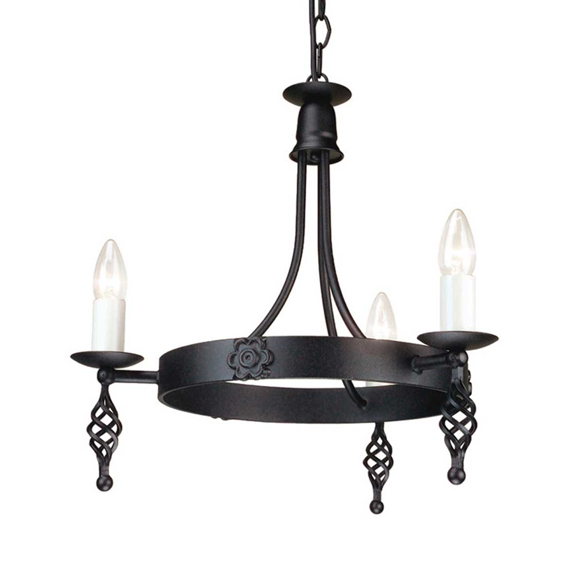 Pendelleuchte Belfry (schwarz) 3x - Elstead Lighting