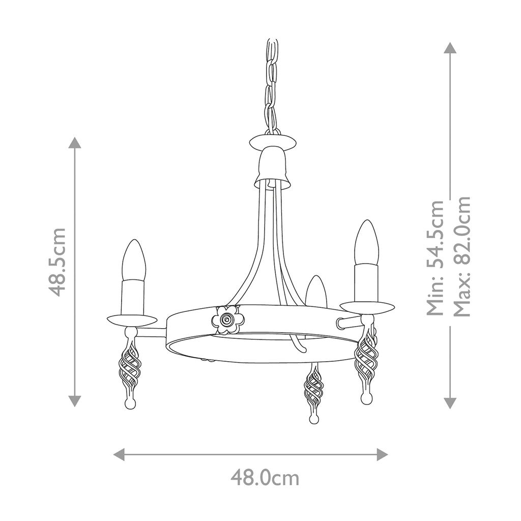 Pendelleuchte Belfry (schwarz) 3x - Elstead Lighting