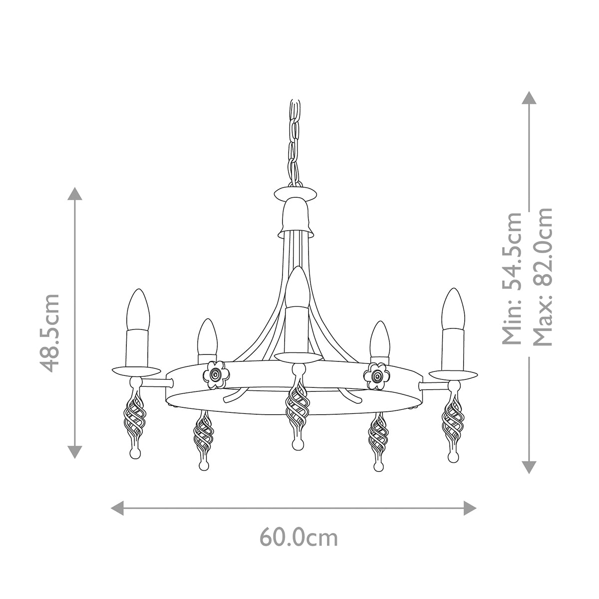 Pendelleuchte Belfry (schwarz) 5x - Elstead Lighting