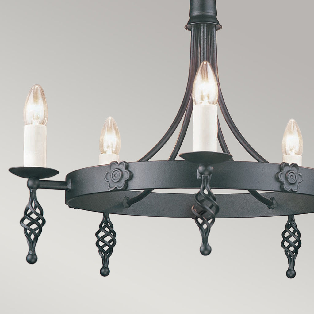 Pendelleuchte Belfry (schwarz) 5x - Elstead Lighting