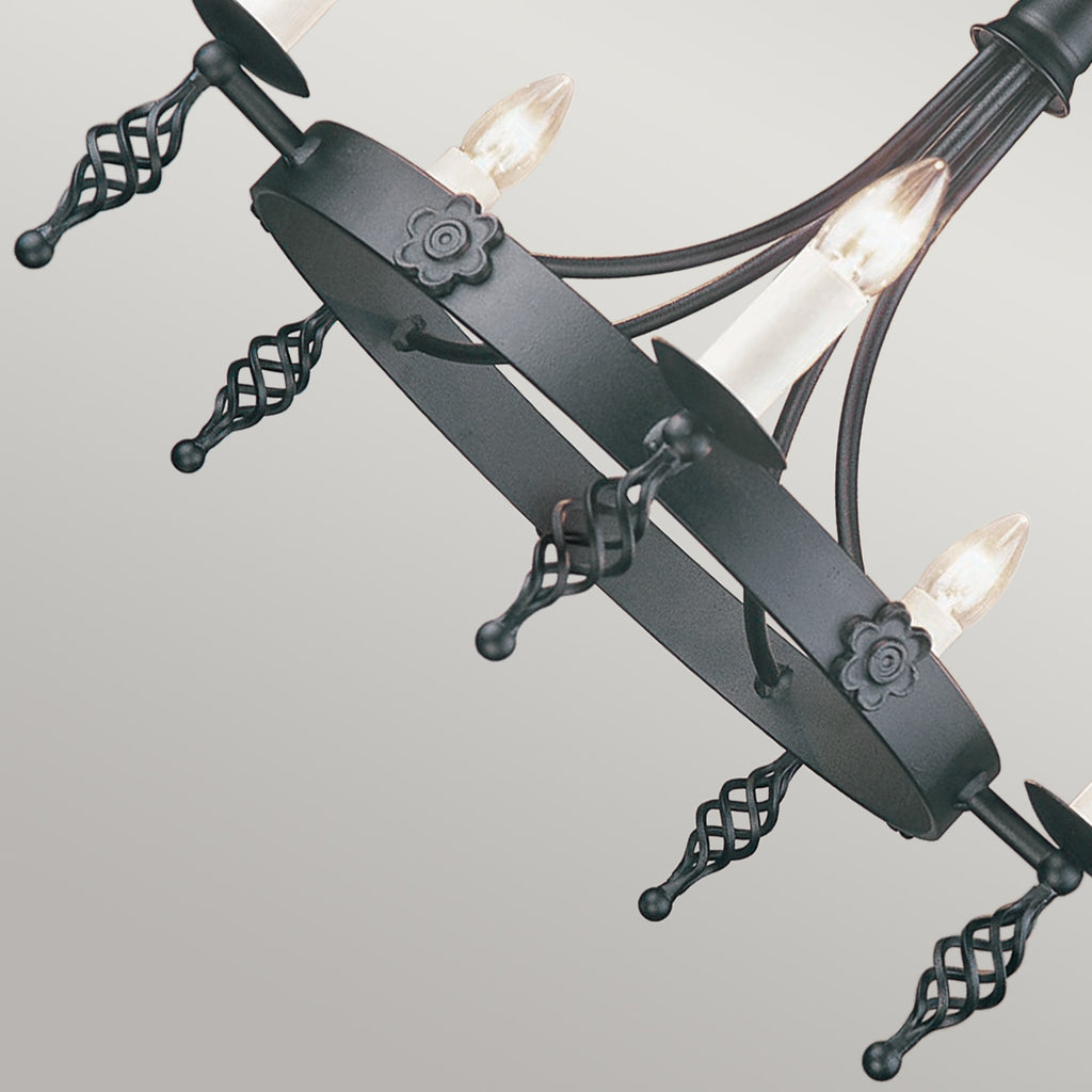 Pendelleuchte Belfry (schwarz) 5x - Elstead Lighting