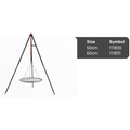Campinggrill am Dreibein 160cm - Rost aus rostfreiem Stahl 60cm