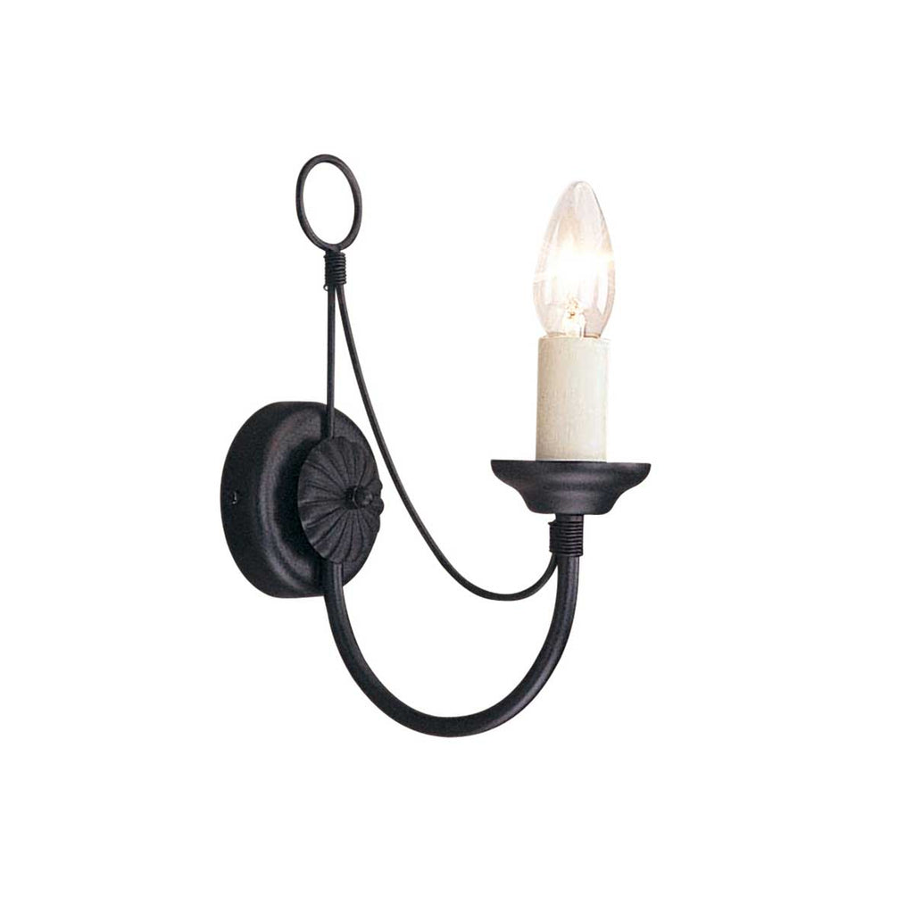 Wandleuchte Carisbrooke (schwarz) 1x - Elstead Lighting