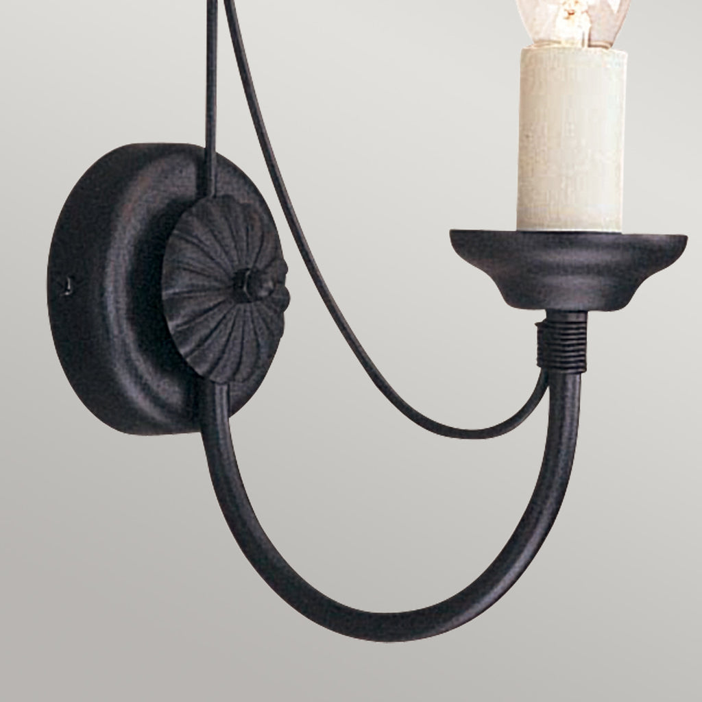 Wandleuchte Carisbrooke (schwarz) 1x - Elstead Lighting