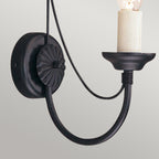 Wandleuchte Carisbrooke (schwarz) 1x - Elstead Lighting