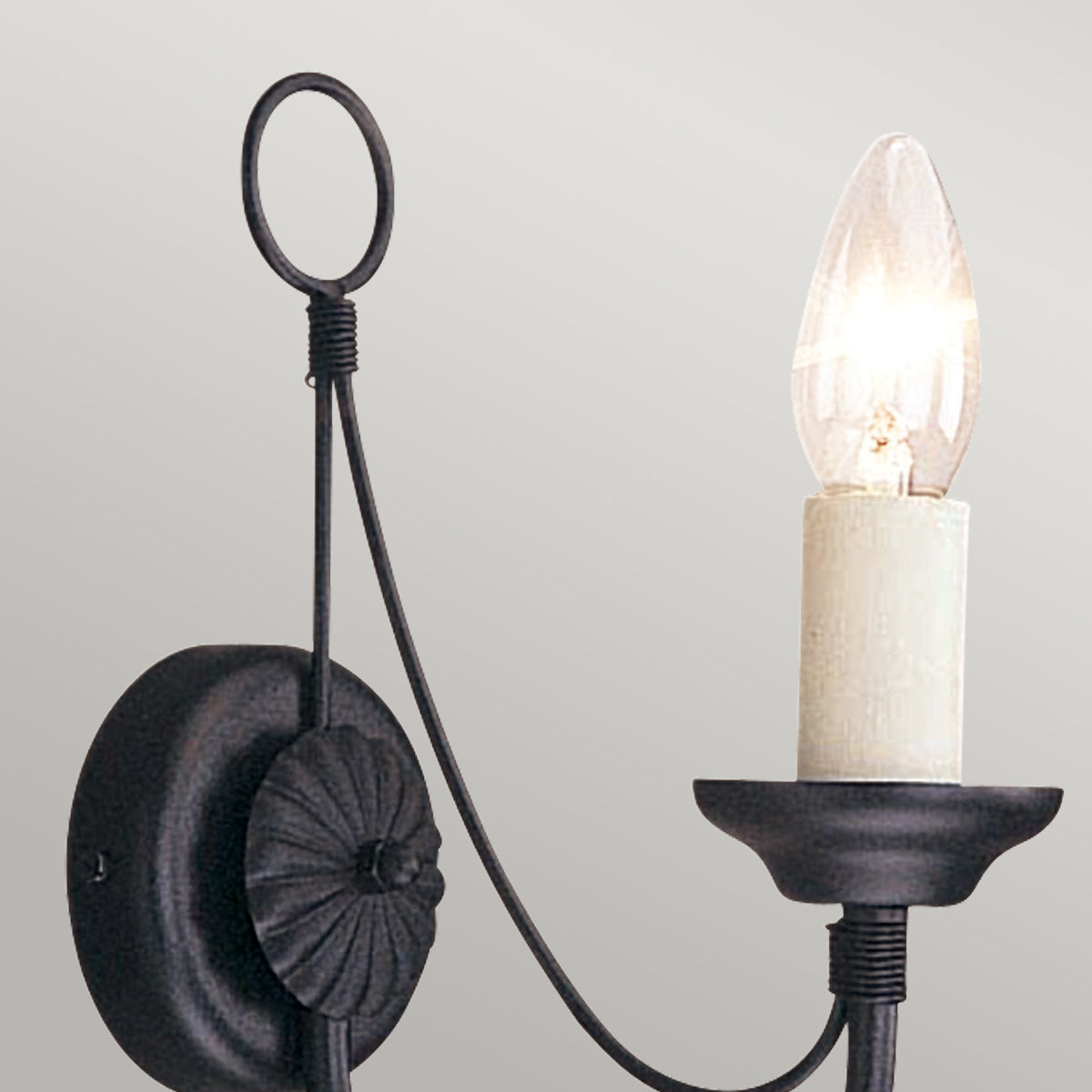 Wandleuchte Carisbrooke (schwarz) 1x - Elstead Lighting