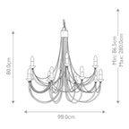 Pendelleuchte Carisbrooke (schwarz) 12x - Elstead Lighting