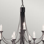 Pendelleuchte Carisbrooke (schwarz) 12x - Elstead Lighting