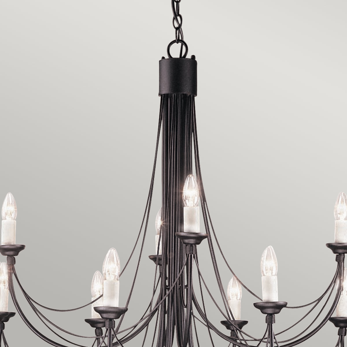 Pendelleuchte Carisbrooke (schwarz) 12x - Elstead Lighting