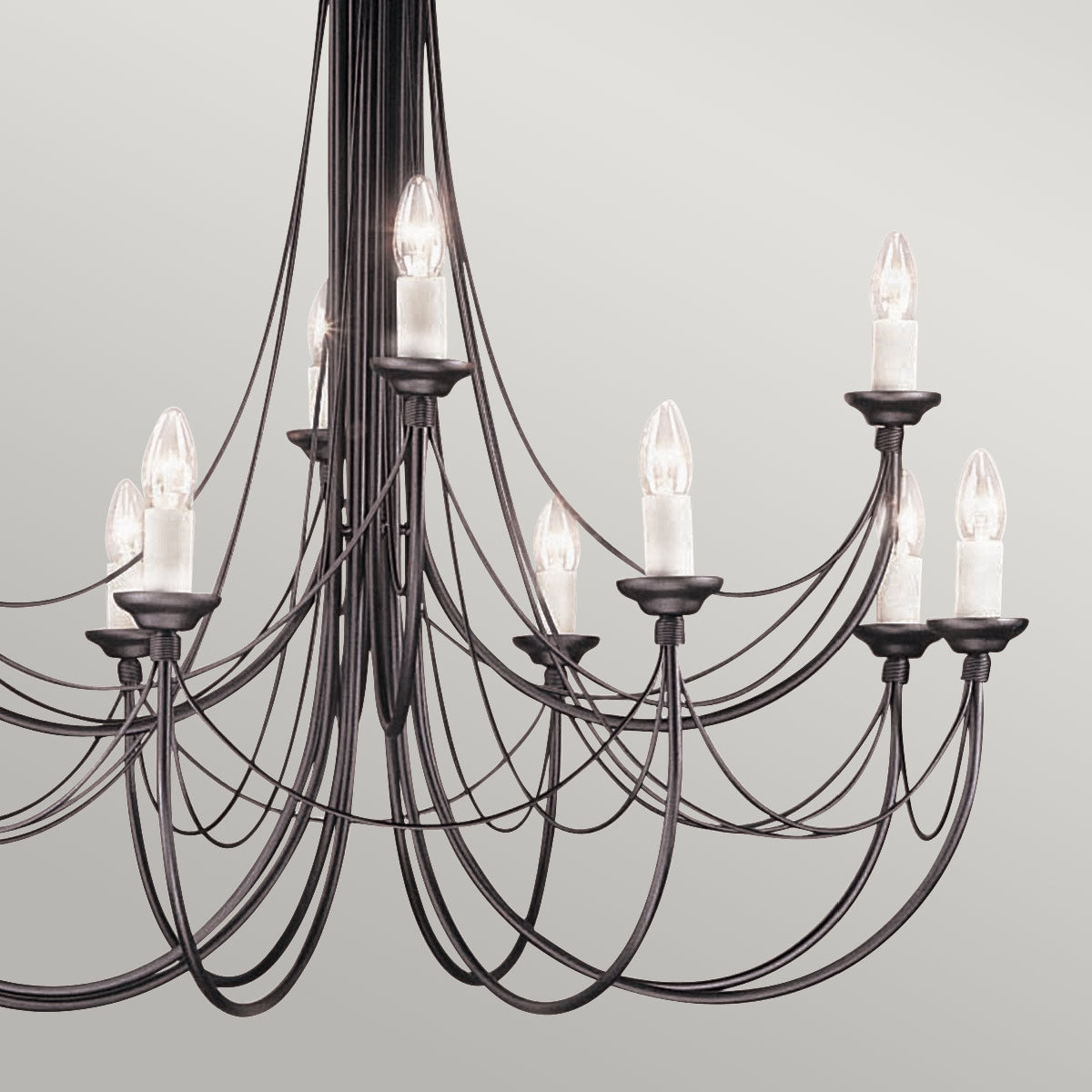 Pendelleuchte Carisbrooke (schwarz) 12x - Elstead Lighting