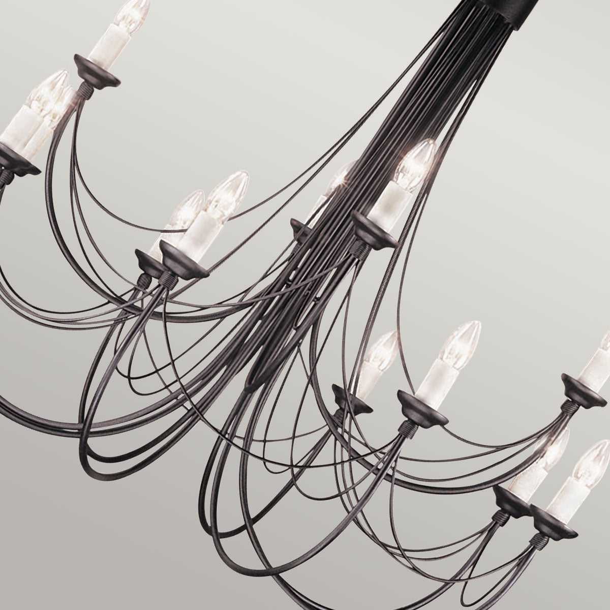 Pendelleuchte Carisbrooke (schwarz) 12x - Elstead Lighting