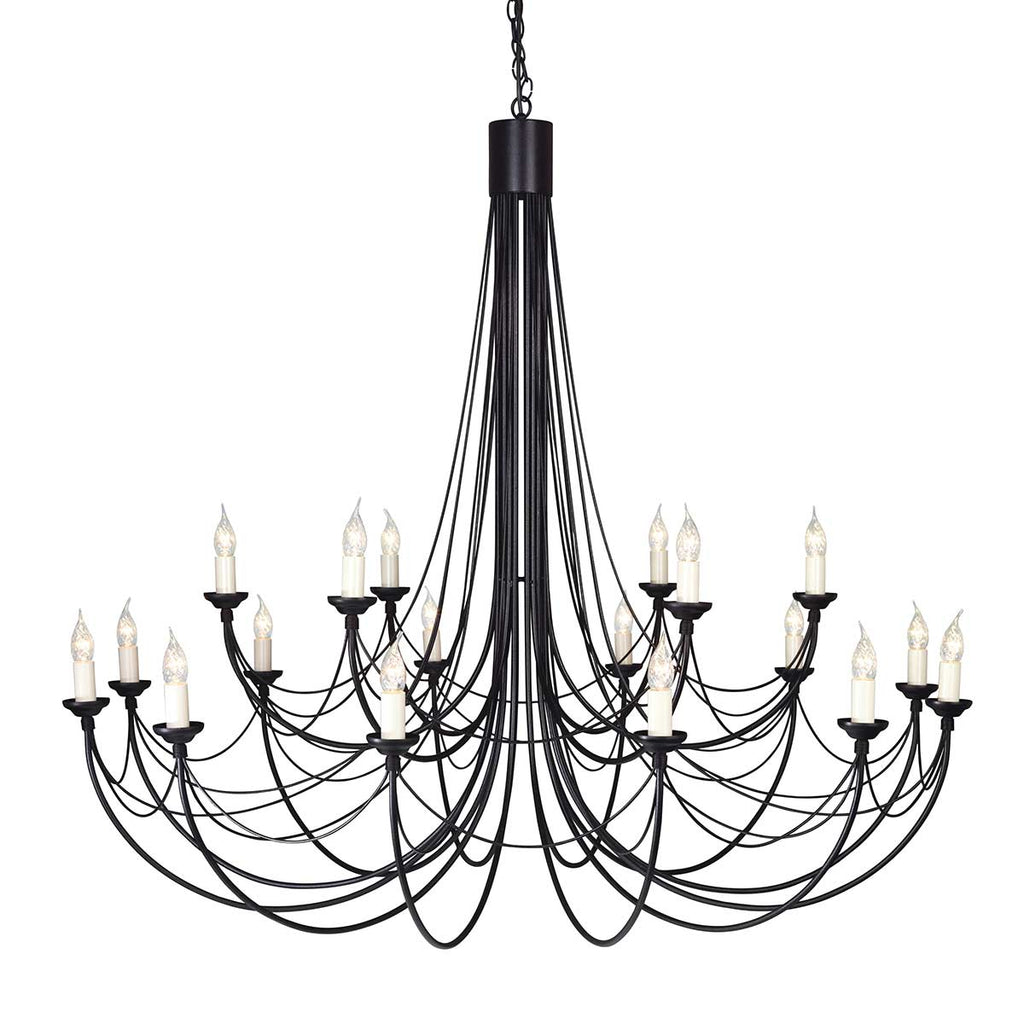 Pendelleuchte Carisbrooke (schwarz) 18x - Elstead Lighting