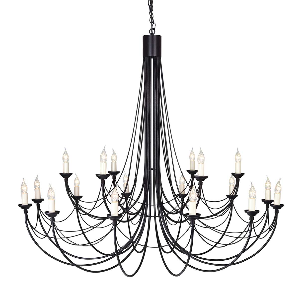 Pendelleuchte Carisbrooke (schwarz) 18x - Elstead Lighting