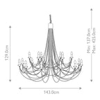 Pendelleuchte Carisbrooke (schwarz) 18x - Elstead Lighting