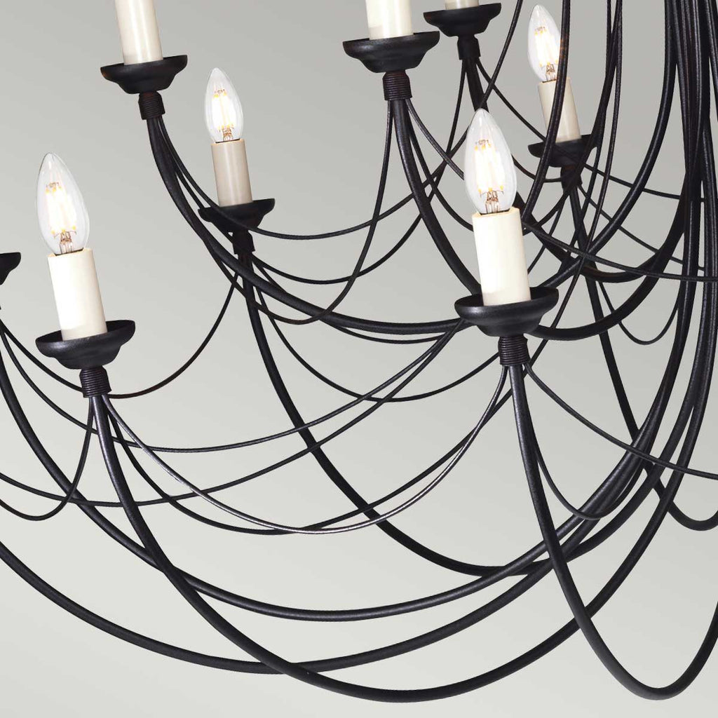 Pendelleuchte Carisbrooke (schwarz) 18x - Elstead Lighting