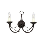 Wandleuchte Carisbrooke (schwarz) 2x - Elstead Lighting