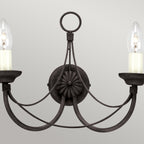 Wandleuchte Carisbrooke (schwarz) 2x - Elstead Lighting